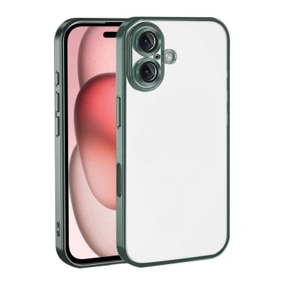 BUĞZ İphone 17 Razer Lensli Silikon - Yeşil