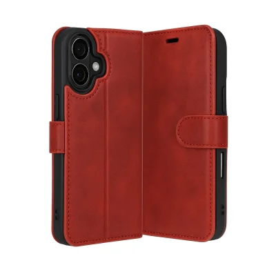 BUĞZ İphone 17 Trend S Plus Kapaklı Kılıf - Kırmızı