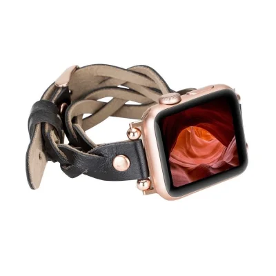  Apple Watch Uyumlu Deri Kordon 38-40-41mm DT RT RST1