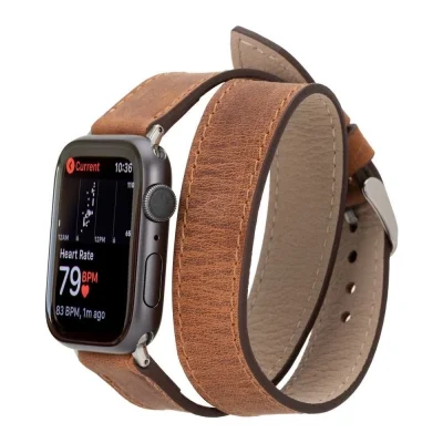  Apple Watch Uyumlu Deri Kordon 42-44-45mm DT G2
