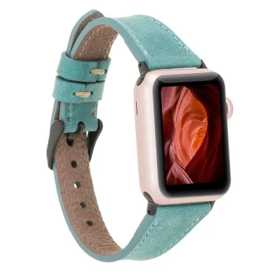  Apple Watch Uyumlu Deri Kordon 42-44-45mm Slim CZ12