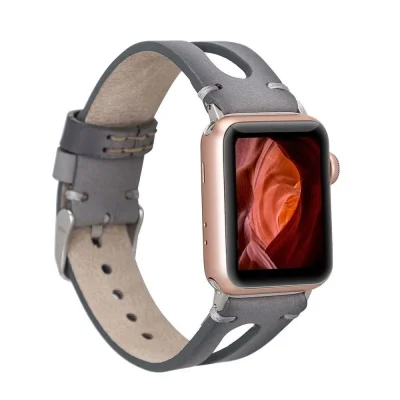  Apple Watch Uyumlu Deri Kordon BA2 42-44-45mm RST9EF