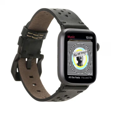 BUĞZ Apple Watch Uyumlu Deri Kordon Vigo 42-44-45mm RST1