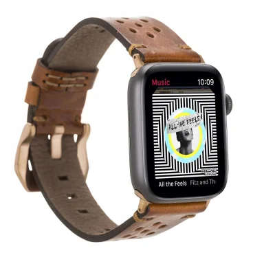  Apple Watch Uyumlu Deri Kordon Vigo 42-44-45mm RST2EF