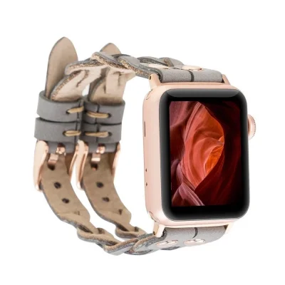  Apple Watch Uyumlu Deri Kordon York Double Tour RST9