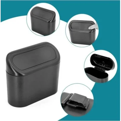 BUĞZ Araba Çöp Kutusu Kapaklı Organizer Siyah