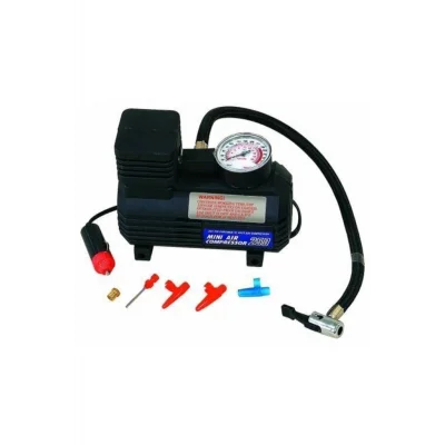 BUĞZ Araba Oto Araç Lastik Şişirme Pompası Hava Kompresörü 250psi 12v Volt Şişirici Kompresör Pompa Seti