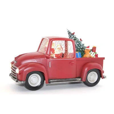 BUĞZ Araba Tasarımlı Işıklı Müzikli Noel Baba Kar Küresi