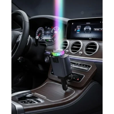 BUĞZ Araç Çakmak Girişli Şarj Cihazı Nemlendirici ve Aromaterapi Özellikli