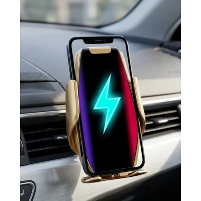 BUĞZ Araç Havalandırma Telefon Tutucu Kablosuz Şarj Destekli Akıllı Sensörlü