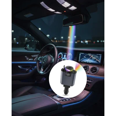 BUĞZ Araç İçi Çok Fonksiyonlu Şarj Cihazı Hava Nemlendirici Aroma ve Yıldız Işık