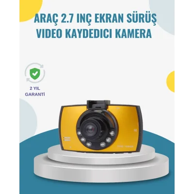 BUĞZ Araç İçi HD DVR Kamera G Sensor ve Hareket Algılama Özellikli