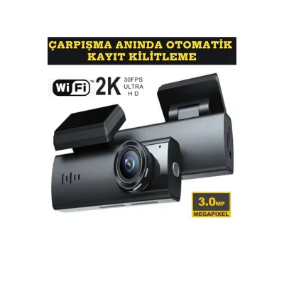 BUĞZ Araç içi kamera 1080P çözünürlük wifi gece görüş çarpışma algılama park monitörü