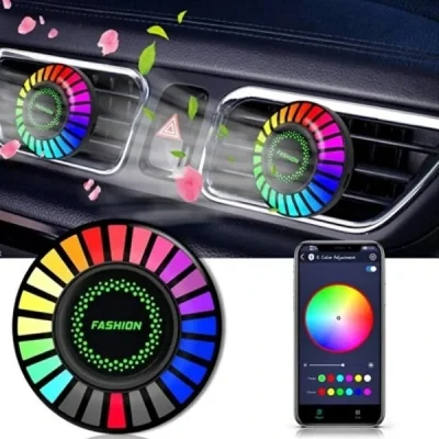 BUĞZ Araç İçi Koku Hazneli RGB Sese Duyarlı LED Işık