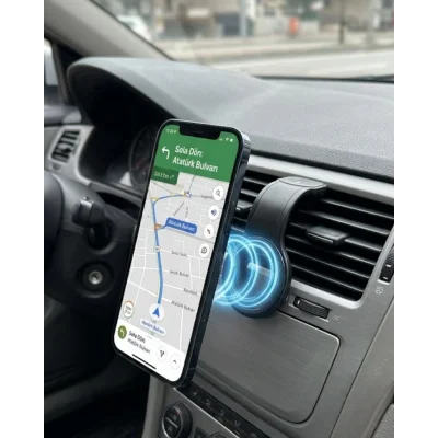 BUĞZ Araç İçi Manyetik Telefon Tutucu Alüminyum Gövdeli Navigasyon Standı