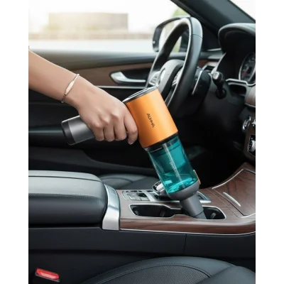 BUĞZ Araç İçi Mini El Süpürgesi Şarjlı Güçlü Vakum