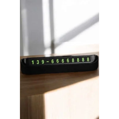  Araç İçi Numaratör Numaralık Torpido Üstü Açılır Kapanır Telefon Numarası Bırakma