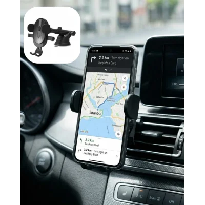 BUĞZ Araç Konsol Telefon Tutucu Ayarlanabilir Telefon Standı