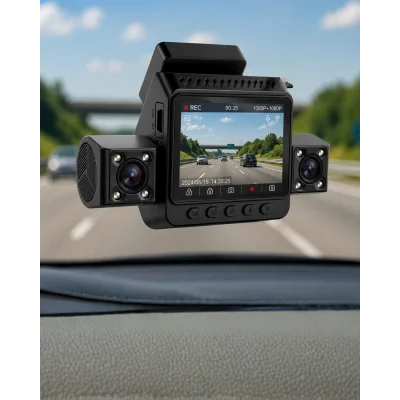 BUĞZ Araç Ön Arka İç Kamera Sistemi Full HD Hareket Sensörlü Kayıt Cihazı