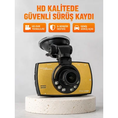 BUĞZ Araç Ön Kamera Full HD Kayıt ve G Sensor Özellikli