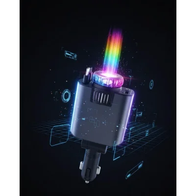 BUĞZ Araç Şarj Aleti Yıldız Tavan Işıklı Hava Nemlendirici Aroma Aparatı