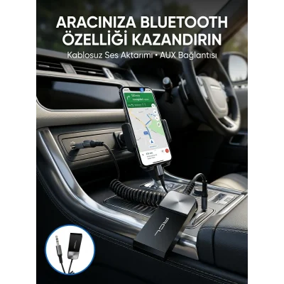 BUĞZ Araç ve Ev Ses Sistemleri İçin Bluetooth AUX Adaptörü