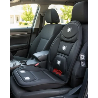 BUĞZ Araç ve Ev Uyumlu Masaj Koltuk Minderi Uzaktan Kumandalı