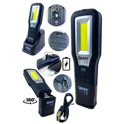 BUĞZ Arm 550 Lümen Ultraviyoleli Özellikli Miknatıslı Şarjlı Tamirci Feneri