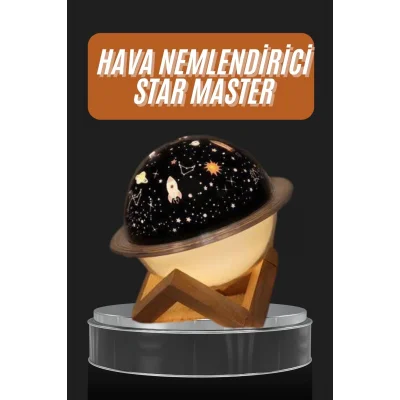  Aromaterapi Hava Nemlendirici Gece Lambası Uzay Model Satürn Oda Kokusu