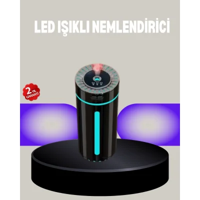 BUĞZ Aromaterapi Özellikli Ultrasonik Hava Nemlendirici LED Atmosfer Işığı