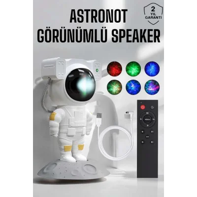  Astronot Görünümlü Projeksiyon Speaker Taşınabilir