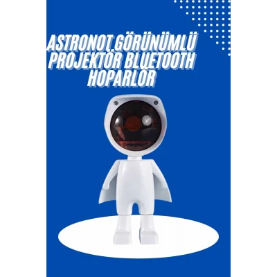  Astronot Işık Projektörü Gökkuşağı Projeksiyon Gece Lambası Hediyelik