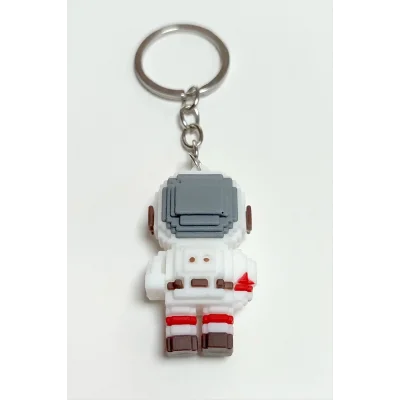  Astronot Silikon Anahtarlık