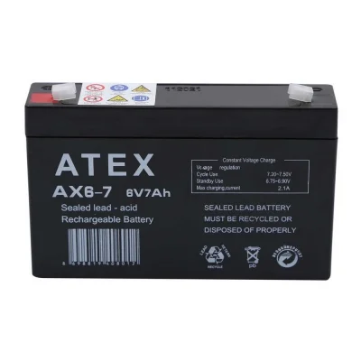 BUĞZ Atex Ax6-7 6v 7ah Akü