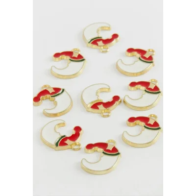 BUĞZ Ay Yılbaşı Mineli Kolye Ucu 1 Adet