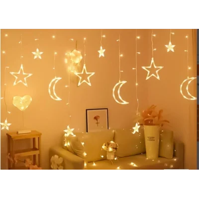 BUĞZ Ay Yıldız Perde Led 3m