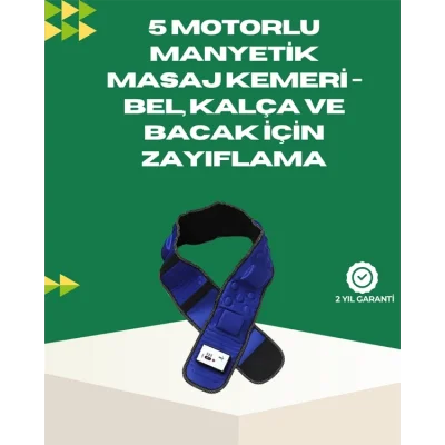  Ayarlanabilir Hız ve Titreşim Modlarına Sahip Manyetik Masaj ve Zayıflama Kemeri