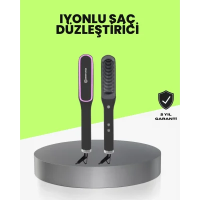BUĞZ Ayarlanabilir Isılı Saç Düzleştirici Tarak İyon Teknolojili