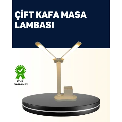  Ayarlanabilir Kısılabilir LED Masa Lambası | Entegre Kalemlik ve Telefon Tutucu Özellikli