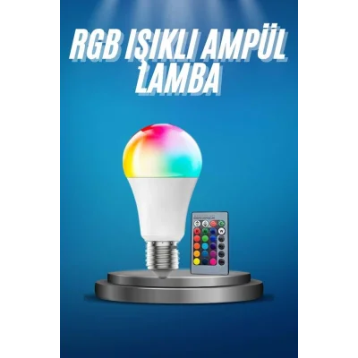 BUĞZ Ayarlanabilir Parlaklık RGB Led Ampul Beyaz Lamba Ve Renkli Ampul - Lisinya