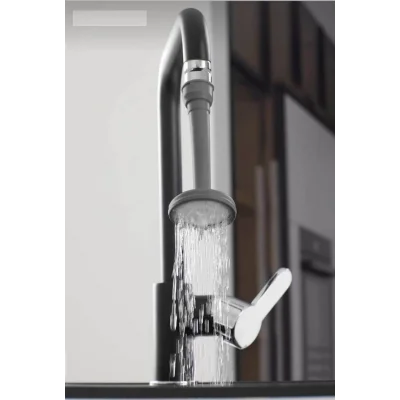 BUĞZ Ayarlanabilir Şelale Musluk Ucu - Antrasit