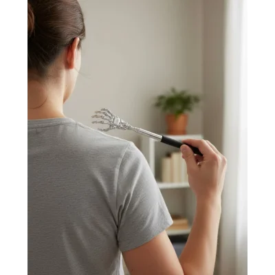 BUĞZ Ayarlanabilir Sırt Kaşıma Aparatı Dayanıklı Metal ve Eğlenceli Figürlü