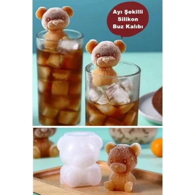 BUĞZ Ayı Şekilli Silikon Buz Kalıbı