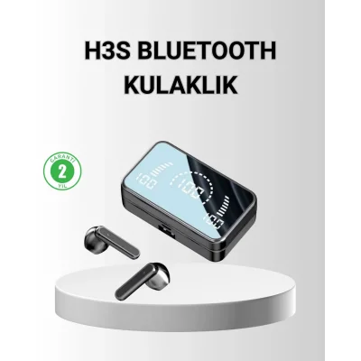 BUĞZ Ayna Ekranlı Bluetooth 5.1 Kablosuz Kulaklık – 3500 mAh Şarj Kutusu, Suya Dayanıklı