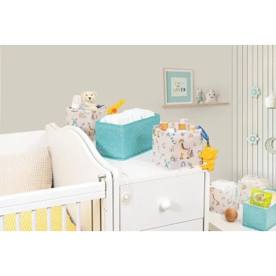 BUĞZ Baby 3lü Kullanışlı Çekmece Düzenleyici Çok Amaçlı Organizer Kutu (yeşil)