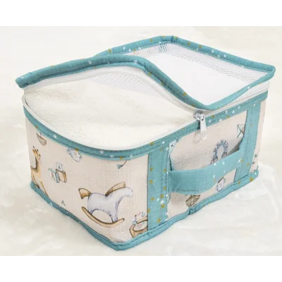 BUĞZ Baby 6lı Desenli Fileli Bavul Valiz İçi Düzenleyici Çok Amaçlı Organizer (yeşil) ( BUĞZ )