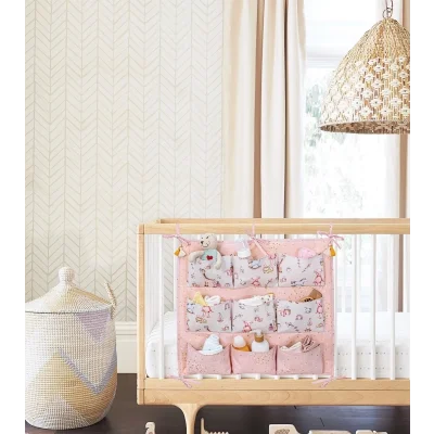 BUĞZ Baby 9 Cepli Bağlamalı Beşik Kenarı Düzenleyici (pembe)
