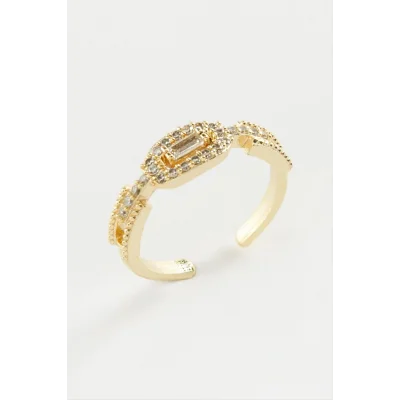 BUĞZ Baget Zirkon Taşlı Yüzük