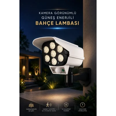 BUĞZ Bahçe Aydınlatması Hareket Sensörlü Led Aydınlatma Kamera Görünümlü
