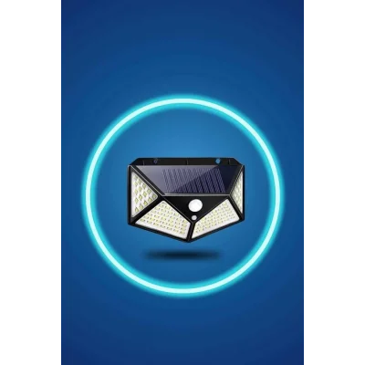  Bahçe Lambası Bahçe Aydınlatma Sensörlü Suya Dayanıklı 100 Led